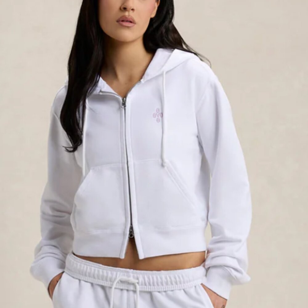 OVO October's Very Own White Full Zip Sweatshirt Hoodie Size Small NWT